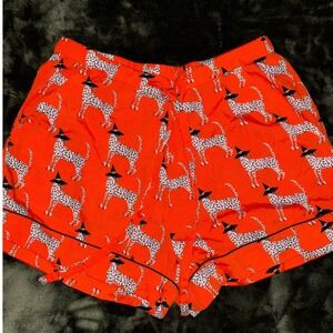 Bouffants & Broken Hearts Halloween Dog Pajama Shorts S‎ Orange Dalmatian Witch